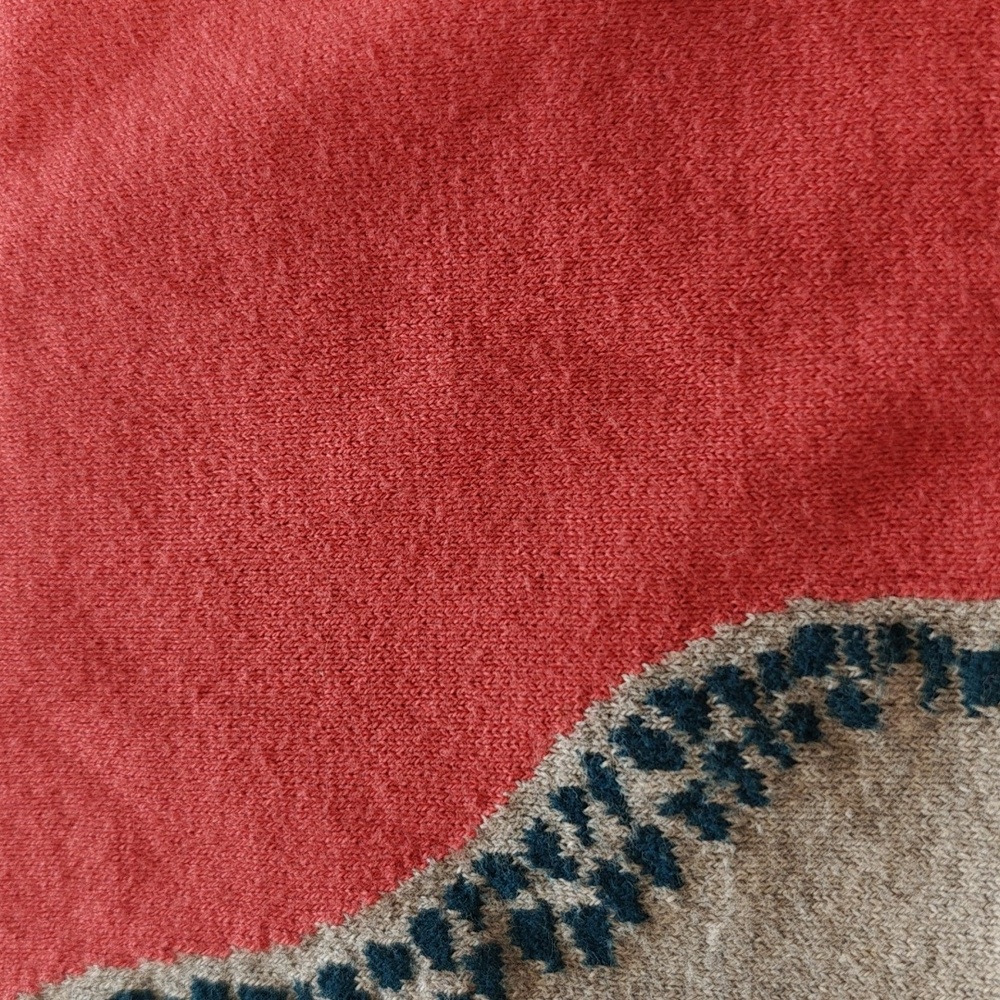 LOFT Red Sweater with Fox Pattern - image 7